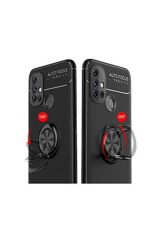 One Plus Nord N10 5G Kilif Yüzüklü Magnetli Ravel Case 482503033