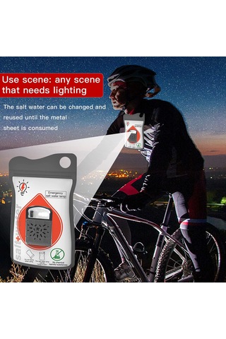 Neevoyu Tuzlu Suyla Çalışan 10 Saat Işık Veren Taşınabilir Acil Durum Lambası - Kamp & Doğa Yürüyüşü İçin Gri