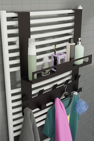 Risingmaber Siyah Raflı Havlupan Askısı Banyo Petek Askısı Ve Raflı Havlu Askılığı, Banyo Peteği Askılığı Diğer