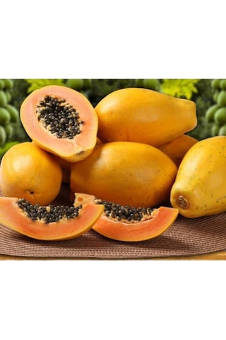 Papaya Ağacı Tohumu Tropikal Papaya Ağacı Tohumu 3 Adet Tohum
