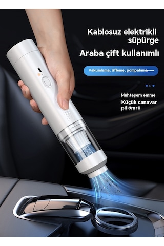Jian Fan Araba Elektrikli Süpürge El Emme Ve Üfleme Çiftçilibaçlıbeyaz