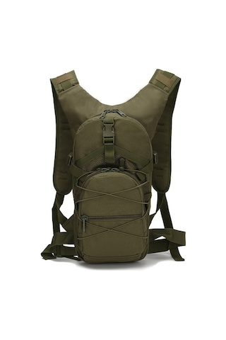 15 L Molle Taktik Sırt Çantası 800d Oxford Askeri Yürüyüş Bisiklet Sırt Çantaları Açık Spor Bisiklet Tırmanma Kamp Çantası Yeşil Yeşil