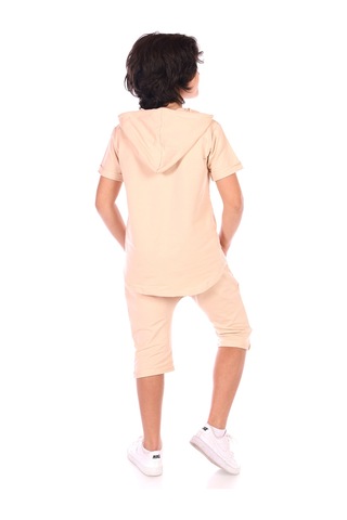 Toontoy Erkek Çocuk Toontoy Kids Wear Baskılı Bermudatakım Bej