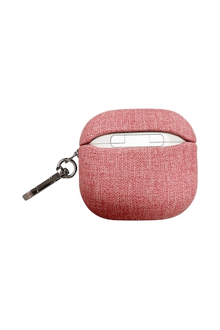 Pıılı Apple Uyumlu AirPods 4.nesil Kumaş Case Kulaklık Kılıfı Pembe