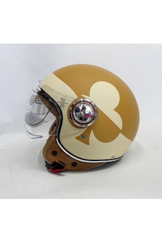 Nero Tk-06 Şefaf Vizörlü Yarım Açık Kask Mat K2