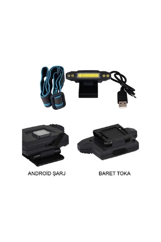 Şarjlı Baret Lambası Watton Wt-606