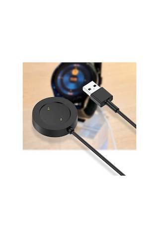 Ally Haylou Ls04 Rs3 Usb Manyetik Akıllı Saat Şarj Kablosu-Siyah