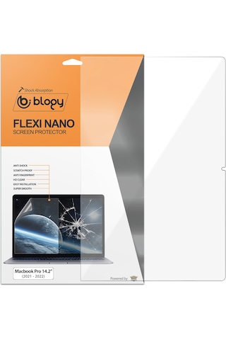 Blogy Apple Uyumlu MacBook Pro 14.2 Flexi Nano Ekran Koruyucu