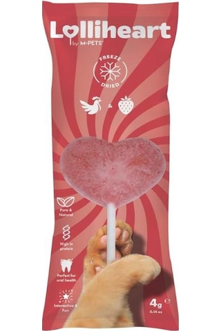 M-pets Lolliheart Çilekli Kedi Ödülü 4 Gr X 15