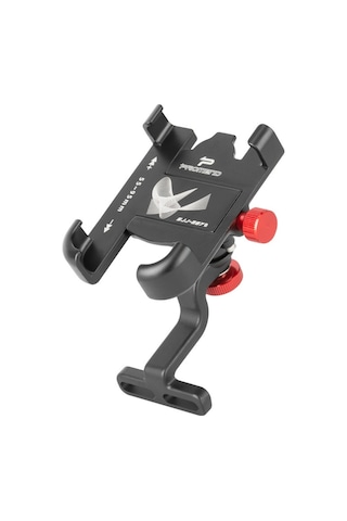 Promend Sjj-297b Gidon Standı Modeli Bisiklet Telefon Tutucu Evrensel Alüminyum Alaşımlı Elektrikli Bisiklet Dağı Siyah