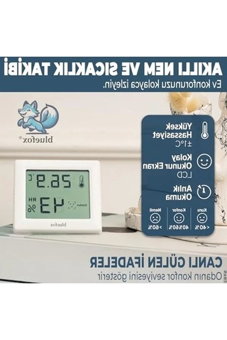 Lcd Ekranlı Dijital Oda Termometresi, Kompakt Ve Kullanışlı