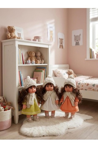 Lucia Girl Konuşan 35 Cm - Etkileşimli Kolları Bacakları Ve Kafası Et Kutulu Atkılı Oyuncak Bebek 65166516