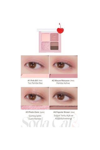5 Renkli Mini Far Paleti Perıpera Ink Pocket Shadow Palette 06 Signature İs Mute Soda Cafe 04973705
