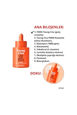 Medipeel Young Cica Pdrn Glutathione Serum 50 Ml Pdrn Ve Glutatyon İle Aydınlatıcı Serum