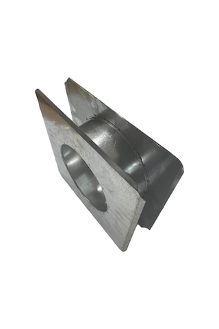 Konteyner Soba Boru Çıkış Zıvanası Kare İzocamsız 13cm 20x20