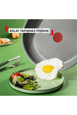 Tefal Renew Artus Seramik Tava - 24 Cm Gri
