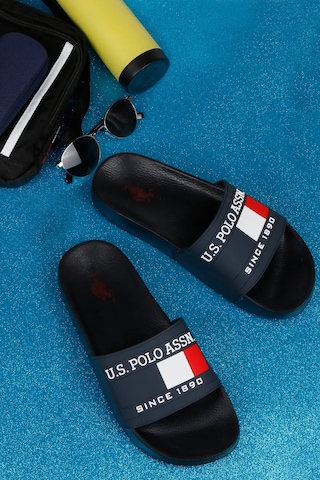 U.s. Polo Assn. Nico Hastane Havuz Deniz Plaj Erkek Terlik 867800000725 09 Lacivert Lacivert
