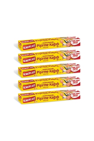 Koroplast Pişirme Kağıdı Hazır Kesilmiş 16 Adet - 5 Paket Koroplast Pişirme Kağıdı Hazır Kesilmiş 16 Adet - 5 Paket