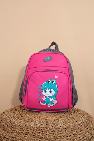 Kidessa 1234 Anatomik Sırtlı Yapılı Unisex Anaokul Çantası-Pembe