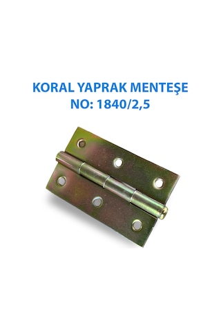 Yaprak Model Menteşe No:1840/2,5 Çelik Kapı Menteşesi Güçlü Ve Uzun Ömürlü
