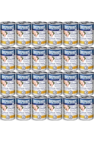 Bosphorus Tavuk Etli Kedi Konserve Maması 48 Adet X 415 Gr Parça Etli