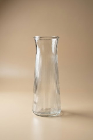 Dekoratif Cam Vazo 25 Cm Şeffaf