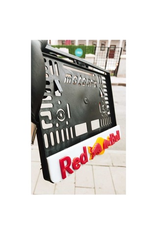 Motor Uyumlu Plakalık Red Bull Takmatik Pleksi 3d Kabartma Lazer Kesim - 656751648