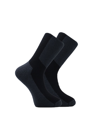 Erkek Havlu Pamuklu Kışlık Çok Renkli Soket Çorap Termal 4'lü Paket Çok Renkli