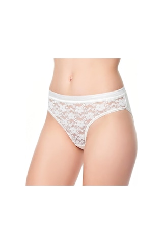 6 Lı Paket Tutku Bayan Safir Dantelli Bikini Külot M Beden