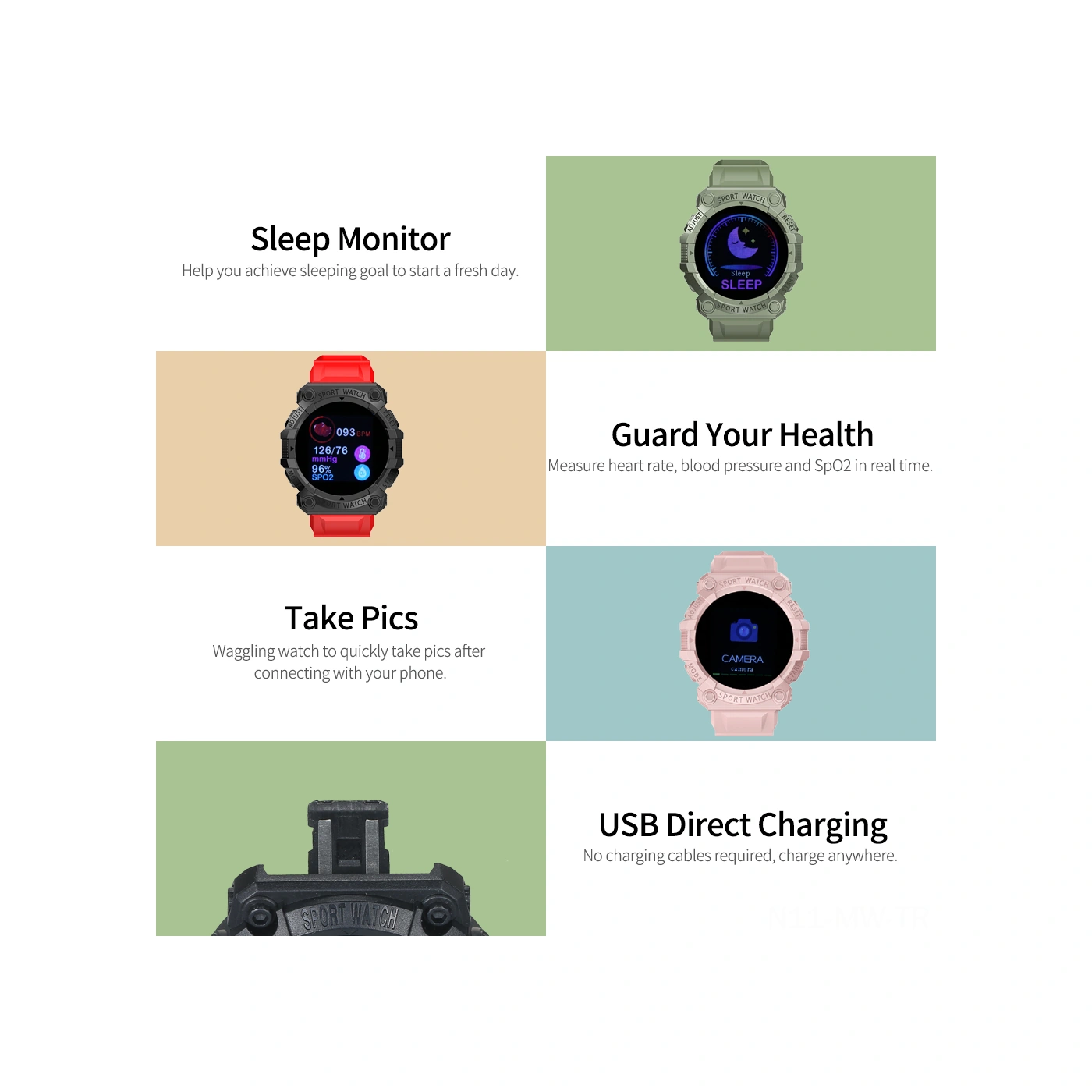 Moveevo Y56 Akıllı Saat (İthalatçı Garantili)