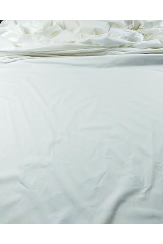 Ekru Renkte Pamuklu Kumaş En 140 Cm X Boy 180 Cm -10360 Ekru