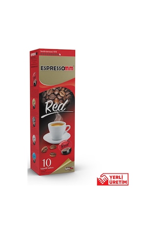 Espressomm® Tchibo Cafissimo Makineleri İle Uyumlu Red Kapsül Kahve 10'lu