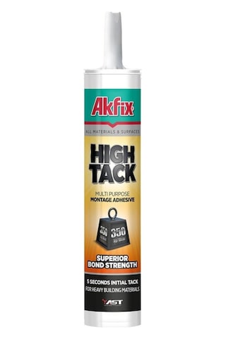 Akfix High Tack Ulrta Güçlü Montaj Yapıştırıcı Beyaz 290Ml Beyaz