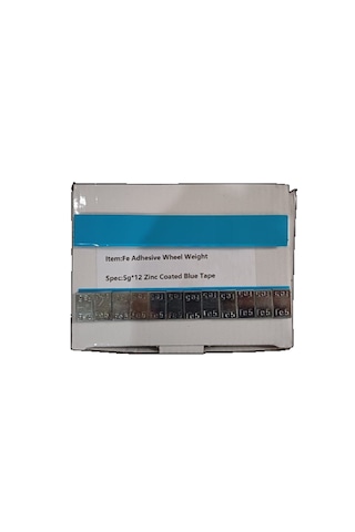 Yapıştırma Balans Kurşunu,geniş Mavi Bantlı,100 Adet/pk, 4pk,24kg