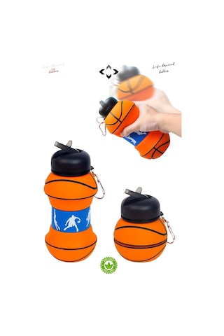 Silikon Açılır Kapanır Pipetli Suluk Ve Matara Çocuk Yetişkin Sporcu Matarası 550 Ml Renkli