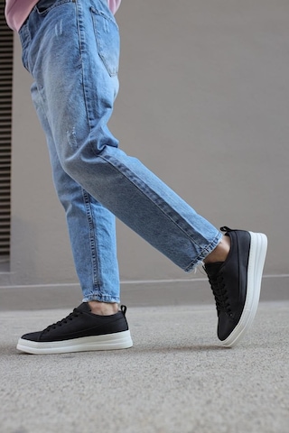 Knack Sneakers Ayakkabı 010 Siyah (Beyaz Taban) (532683528) Siyah - Beyaz