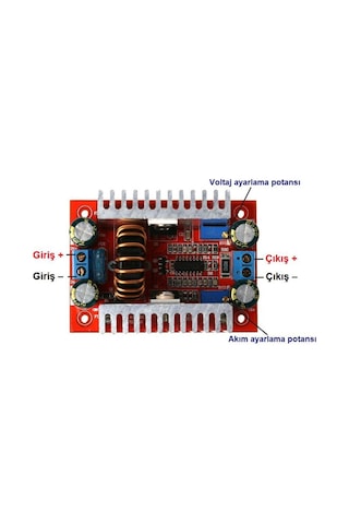 400w 15A DC-DC Voltaj Yükseltici Boost Converter Regülatör
