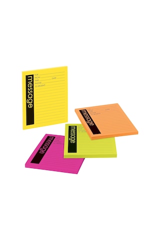 Süper Yapışkan Notlar, Telefon Mesajı, 10,16 X 12,7 Cm, 4 Ped, 2x Yapıştırma Gücü, Energy Boost Koleksiyonu, As