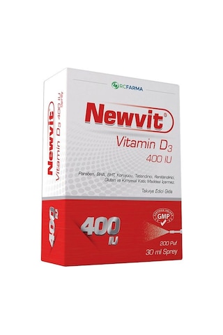 Newvit Vitamin D3 Sprey Damla 400iu