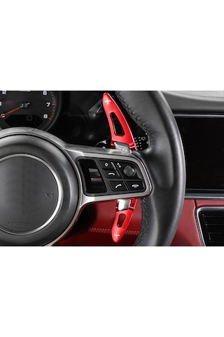 Autogp Porsche Panamera 2017+/macan 2014+/cayenne 2015+ / 718 2016+ / 911 2016+ Paddle Shıft Kırmızı Renkli