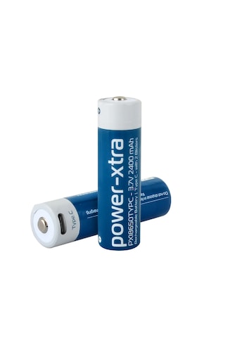 Power-xtra Px18650typc - 3.7v 2400 Mah -18650 - Şarjlı Pil - Type