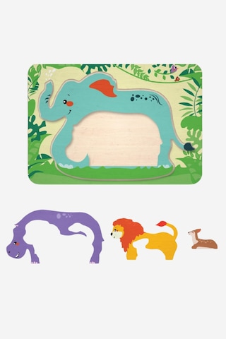 Bimbly Ahşap Orman Temalı Puzzle 5 Parça Eğitici ve Ekolojik Oyuncak 18 Ay+ Eğitici Oyuncaklar