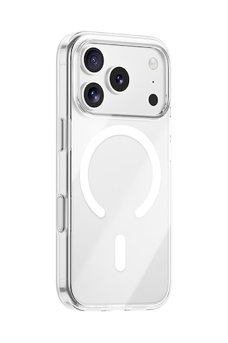 İphone 17 Pro Uyumlu Kılıf M-safe Şarj Özellikli Benks Crystal Serisi Sert Pc Şeffaf Kapak Şeffaf