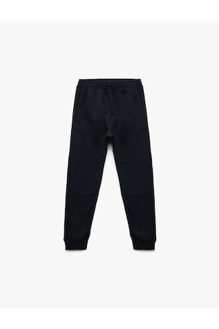 Koton Beli Lastikli Cep Detaylı Şardonlu Okul Jogger Eşofman Altı Lacivert 7wkb40036tk