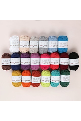 La Mia Mini Cottony 20'li Paket 25g Renkli El Örgü