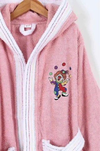 Duma 10-11 Yaş Çocuk Bornozu Pembe