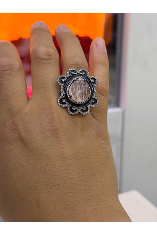 Pembe Turmalin Elmas Yüzük 363