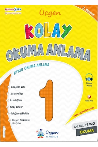 1.sınıf Yarıyıl Tatil Kitabı+kolay Okuma Anlama -2024