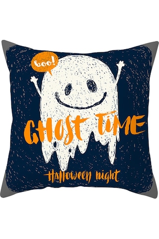 Suofeng Halloween Dekoratif Yastık Kılıfı - Kabak Desenli Şeftali Derisi Kadife - Koltuk, Ev, Kahve Dükkanı - 45x45cm Yastık İçi Hariç Tpr184-28 Diğer