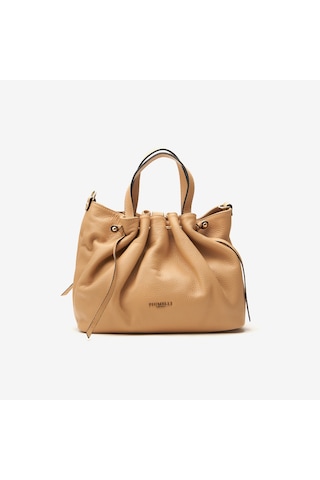 D81 Warm Beige Omuz Çantası Kadın Eolia Bag Piumelli Milano Bej
